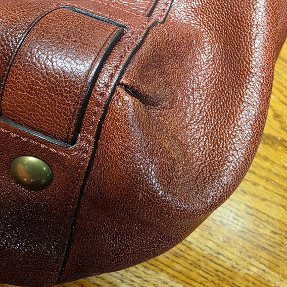 Coach Dylan Limited Edition Cracked Leather Brick Red Tote #14633 - Picture 16 of 16